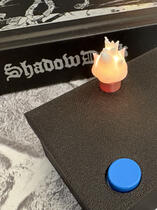 Orange light, half way through the torch.